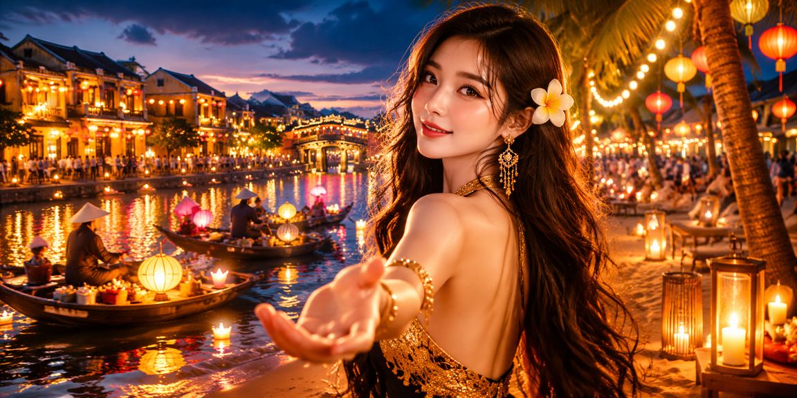 Người chơi tại Hội An thư giãn buổi tối và kiểm tra tiền thưởng casino trên điện thoại